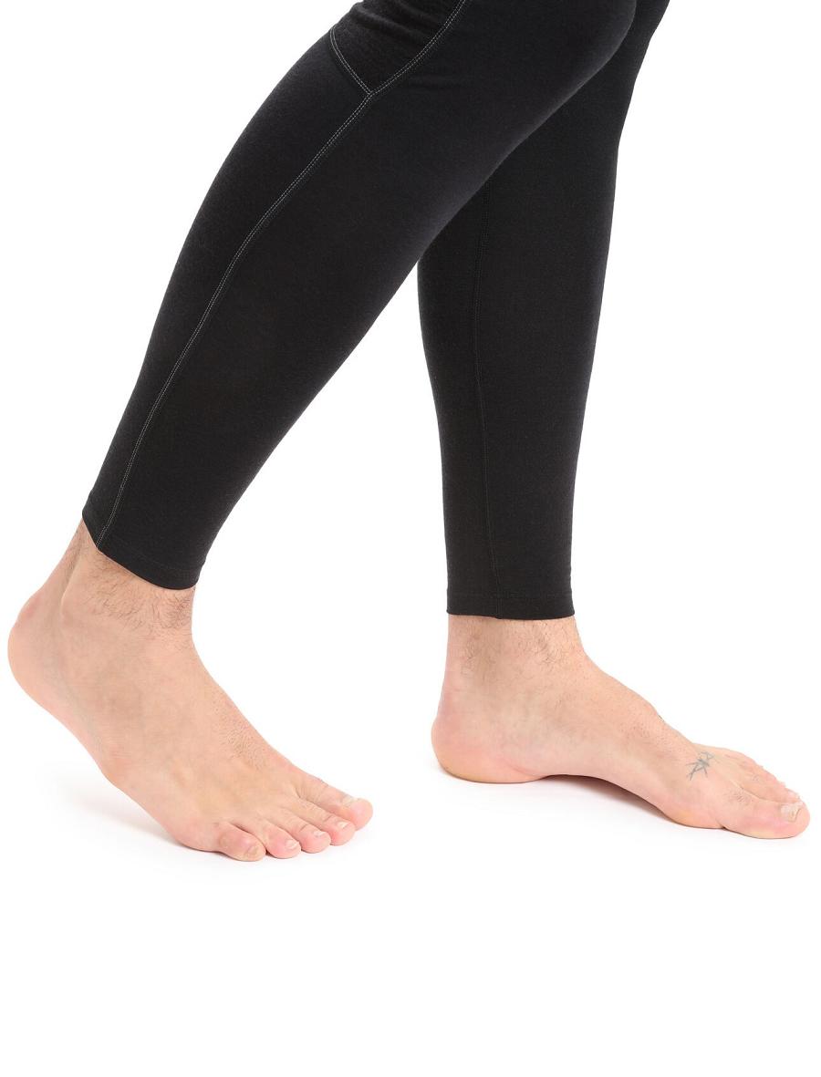 Leggings Icebreaker BodyfitZone™ Merino 200 Zone Thermal Homme Noir | FR 1126ILHS